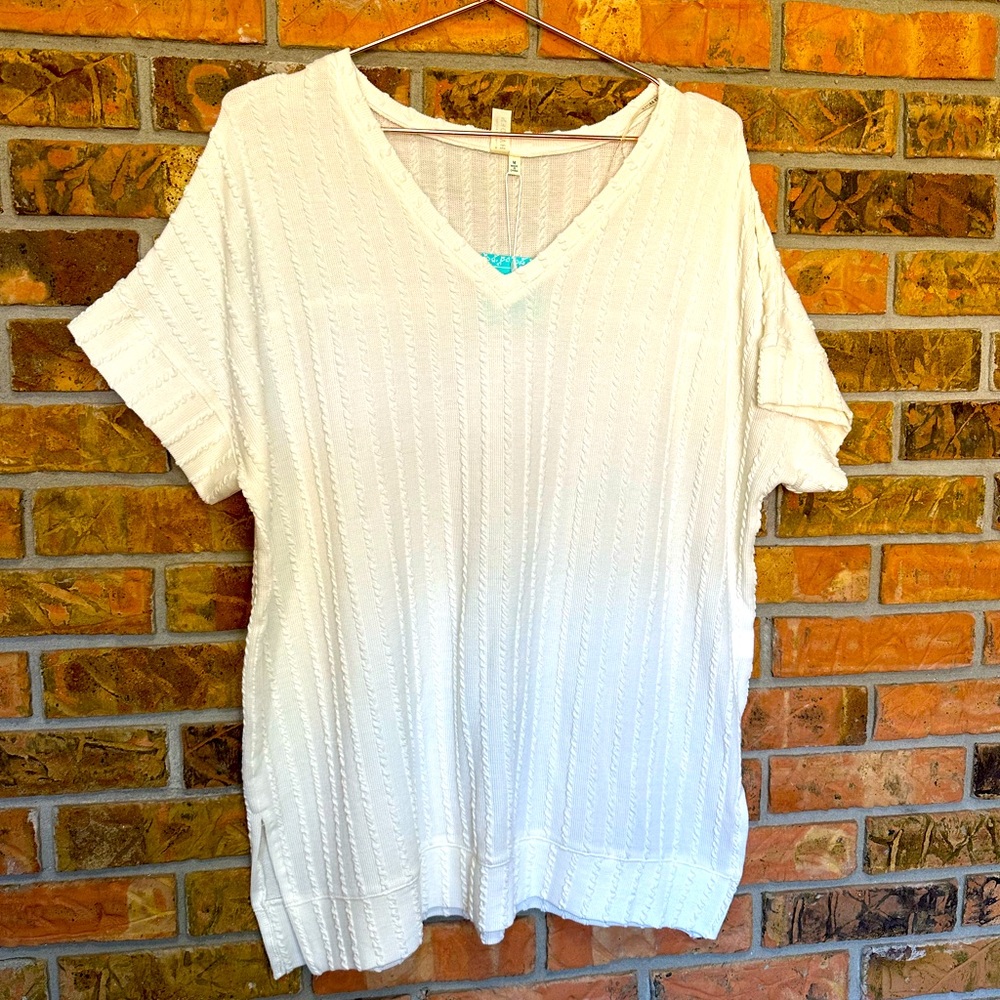 White Oversized Top